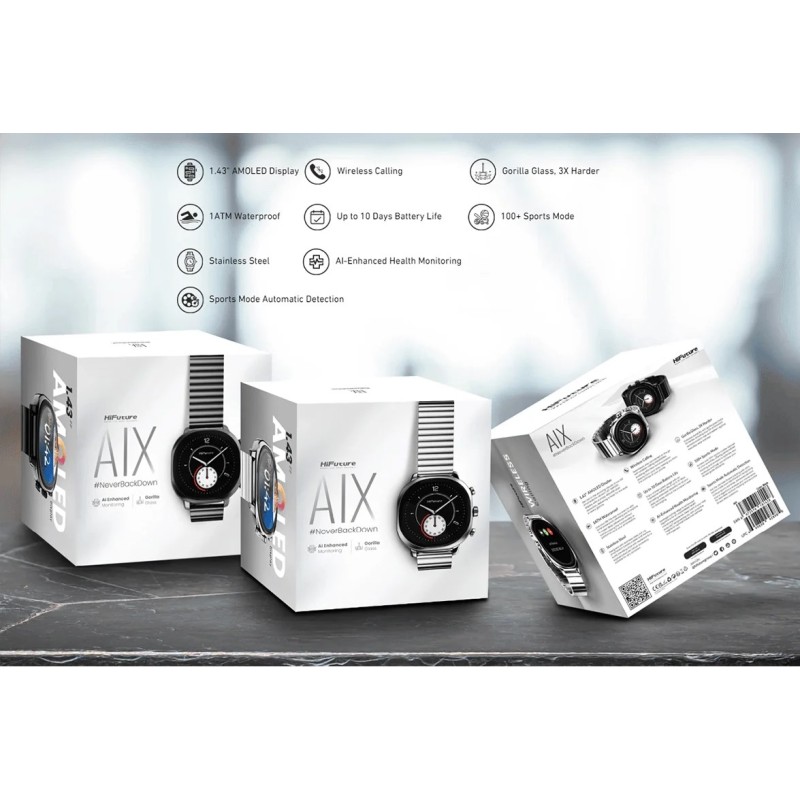 HiFuture SmartWatch - AIX - Silver — Buy in Cyprus with Fast Delivery