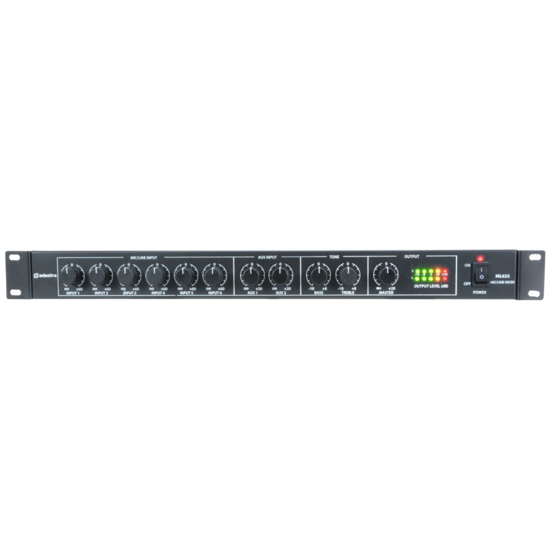 Adastra 1U Mic Line Rack Mixer - ML622 - 953.026UK - 1U Mic Line Rack Mixer — Buy in Cyprus with Fast Delivery