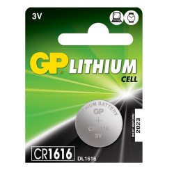 GP Lithium Button Cell - 656.776UK - CR1616 5-pack — Buy in Cyprus with Fast Delivery