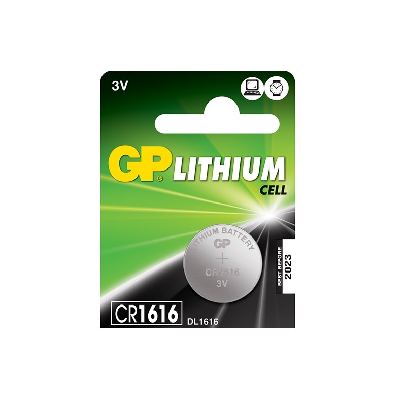 GP Lithium Button Cell - 656.776UK - CR1616 5-pack — Buy in Cyprus with Fast Delivery