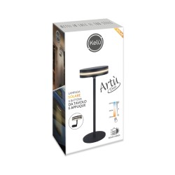 KELU Lamp - ARTU DUO - Solar & USB Rechargeable Lamp 150lm 4000mAh Black — Buy in Cyprus with Fast Delivery