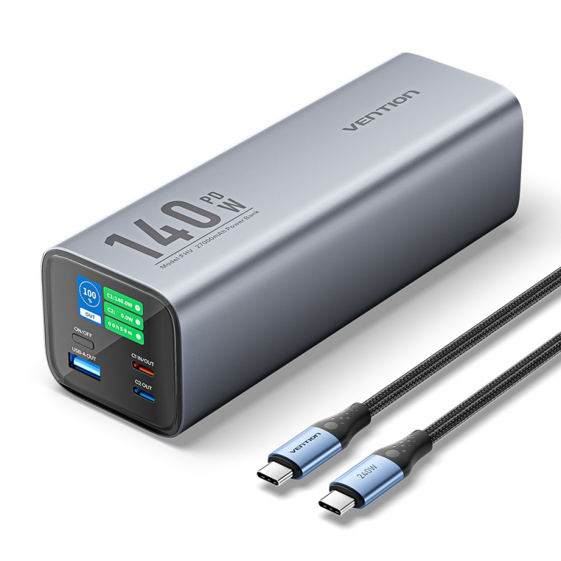 Vention Powerbank 27000mAh 140W 3xUSBC+USB-A - FHVH0 - 27000mAh 140W 3xUSBC+USB-A — Buy in Cyprus with Fast Delivery