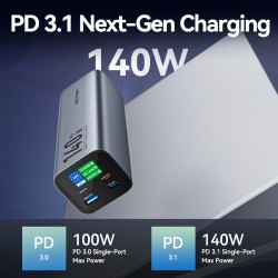 Vention Powerbank 27000mAh 140W 3xUSBC+USB-A - FHVH0 - 27000mAh 140W 3xUSBC+USB-A — Buy in Cyprus with Fast Delivery