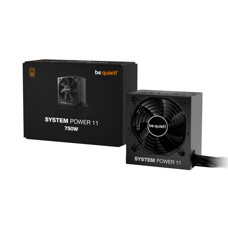 be quiet! System Power 11 750W - BP012EU - 80 PLUS Bronze, Non-Modular, ATX 3.1, Quiet Operation