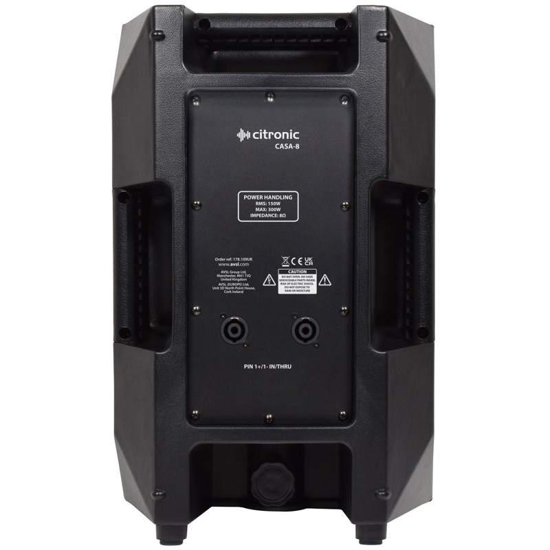 Citronic Speaker - CASA-8 - Passive 8' Full Range Speaker 150W 178.109UK — Buy in Cyprus with Fast Delivery