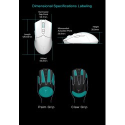 Thunderobot Wireless Gaming Rechargeable Mouse - ML602 SE - White — Buy in Cyprus with Fast Delivery