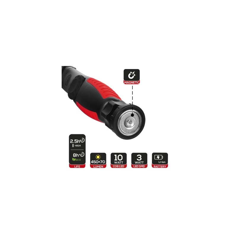 Rexer Work Lamp - RX9060 - 450lm 270d Swivel Dimmable Magnet Hook USB — Buy in Cyprus with Fast Delivery