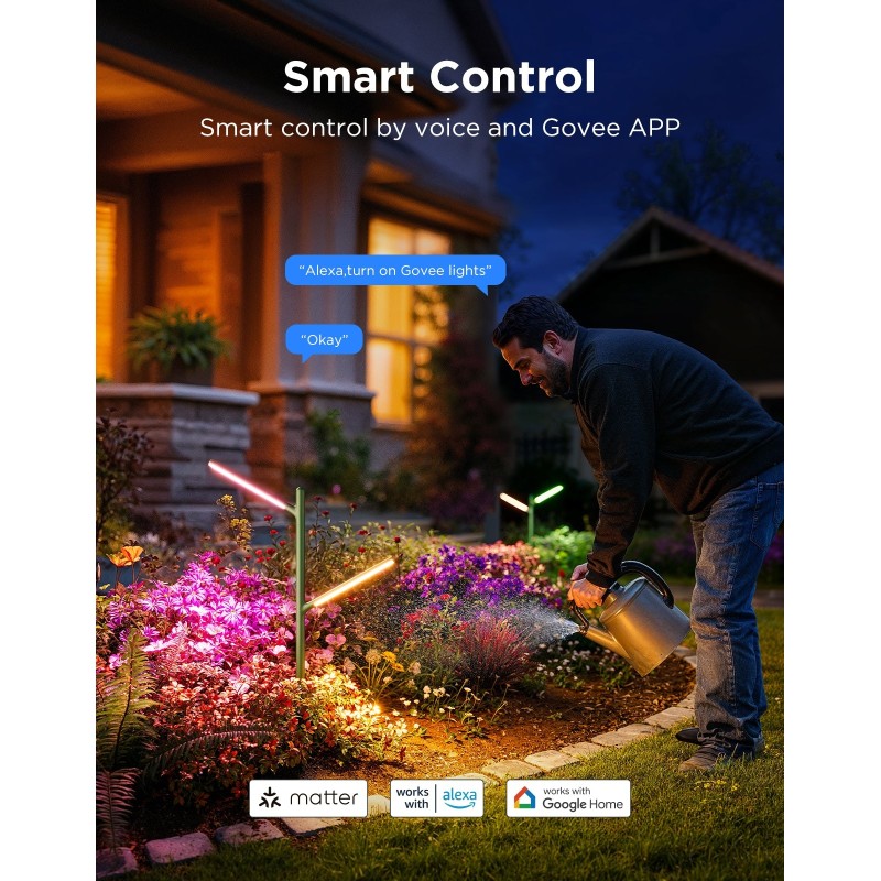 Govee Outdoor Smart Garden Light - H7086341 - RGBICWW — Buy in Cyprus with Fast Delivery