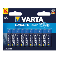 Varta Alkaline AA 10pcs Longlife Power - AA 10pcs Longlife Power — Buy in Cyprus with Fast Delivery