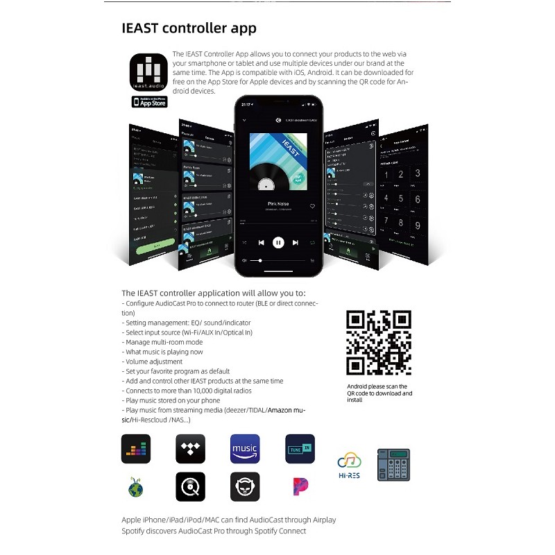 iEast PRO - M50v2 - WIFI & BT Multiroom Receiver — Buy in Cyprus with Fast Delivery