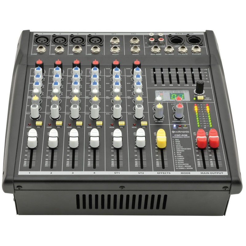 Citronic 8 Channel Mixer & Amplifier - CSP408 - 400W with DSP 170.841UK — Buy in Cyprus with Fast Delivery