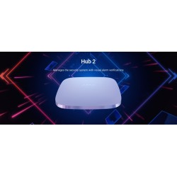 AJAX TCP-IP GSM Alarm - Hub2 - Supports PIR With Video Verification White — Buy in Cyprus with Fast Delivery