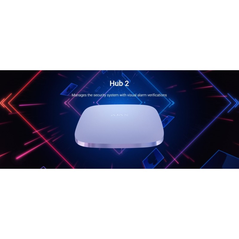 AJAX TCP-IP GSM Alarm - Hub2 - Supports PIR With Video Verification White — Buy in Cyprus with Fast Delivery