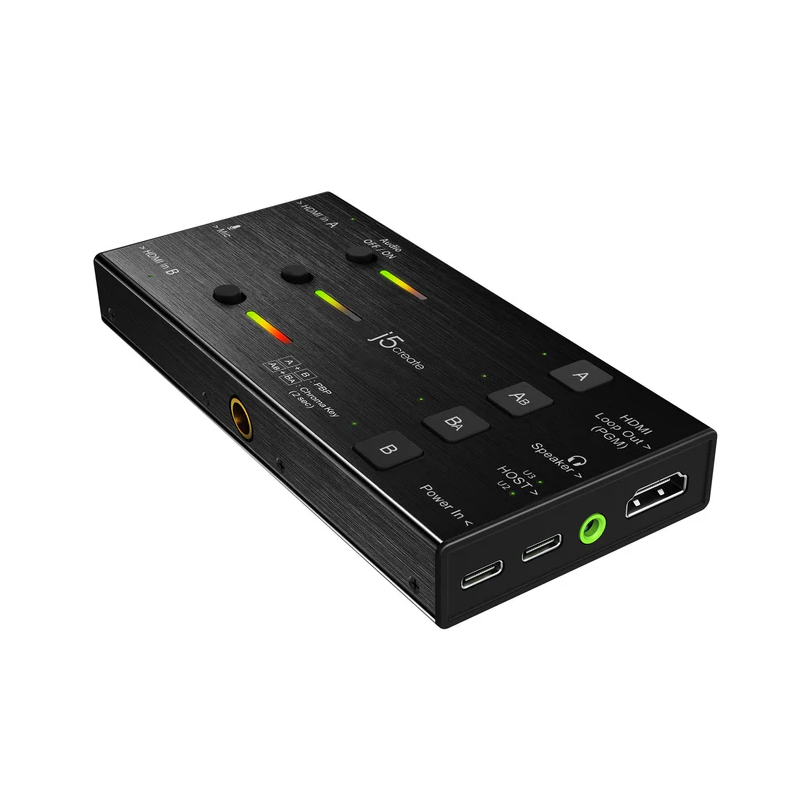 j5create Capture Card - JVA06 - Dual HDMI to USB-C A 1080p 3.5mm DSLR PD Windows Android — Buy in Cyprus with Fast Delivery