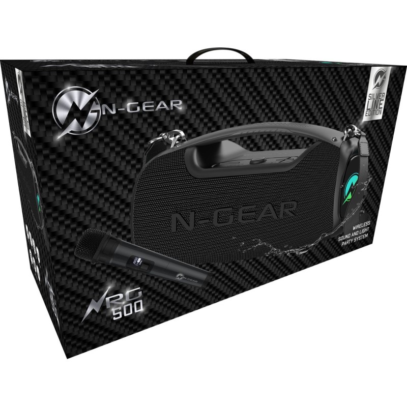 N-Gear Portable Karaoke Outdoor Speaker 1xWireless Mic - NRG500 - Portable Karaoke Outdoor Speaker 1xWireless Mic