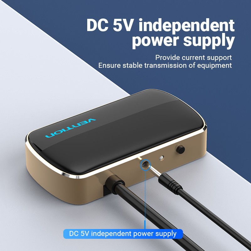 Vention VGA Splitter - DBABF - 2-Port with Power & VGA Cable 1.0m — Buy in Cyprus with Fast Delivery