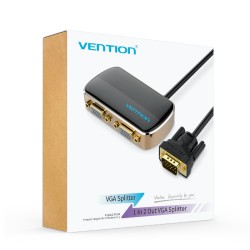 Vention VGA Splitter - DBABF - 2-Port with Power & VGA Cable 1.0m — Buy in Cyprus with Fast Delivery