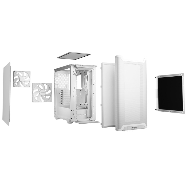 be quiet Pure Base 501 Airflow - Mid Tower PC Case, White, ATX/mATX/Mini-ITX, USB-C — Buy in Cyprus with Fast Delivery