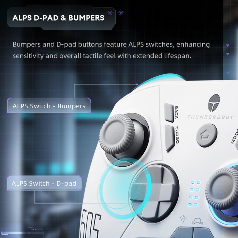Thunderobot PC Gamepad Wireless - G50S - White — Buy in Cyprus with Fast Delivery