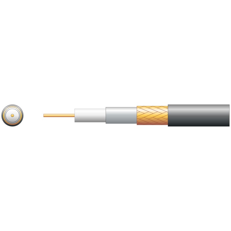 Mercury RG59B U Coaxial Cable Foam 100m - 808.101UK - Coaxial Cable Foam 100m — Buy in Cyprus with Fast Delivery