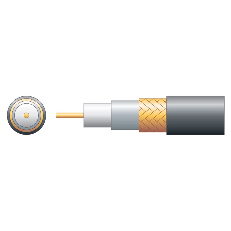 Mercury RG59B U Coaxial Cable Foam 100m - 808.101UK - Coaxial Cable Foam 100m — Buy in Cyprus with Fast Delivery