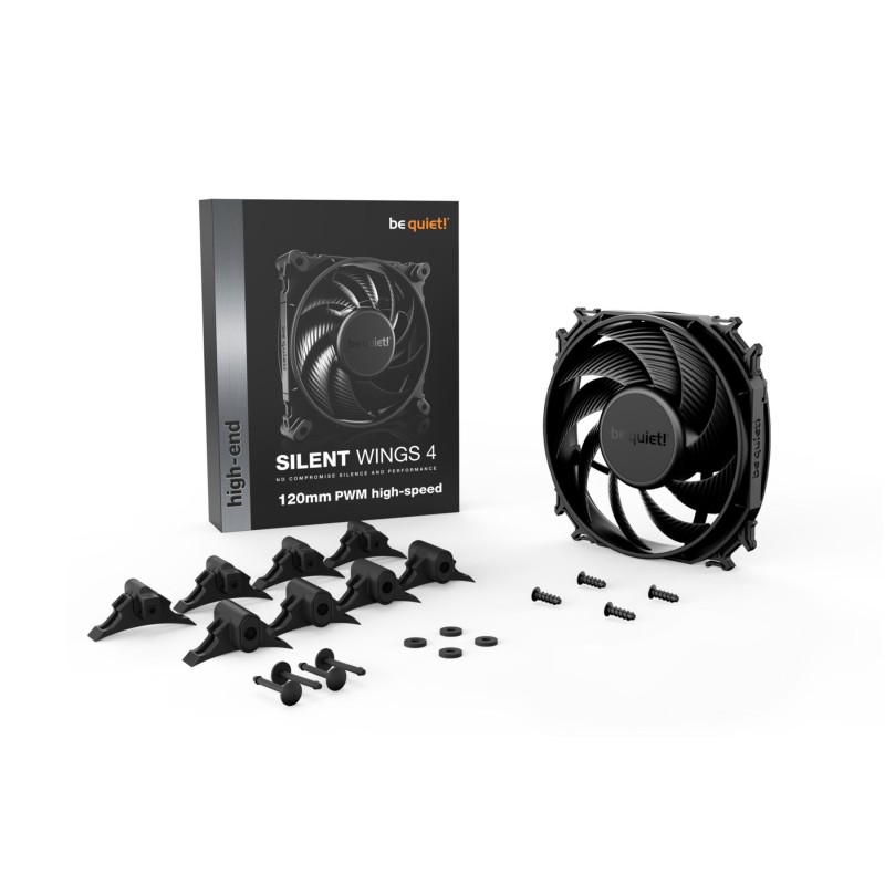 be quiet! Silent Wings 4 120mm PWM High-Speed Case Fan - Black, 2500 RPM, 4-pin PWM — Buy in Cyprus with Fast Delivery