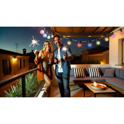 WOOX Smart LED Decorative String Light Bulbs - R5195 - IP65 RGB & CCT 9.0m Includes Remote Control