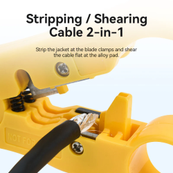 Vention NETWORK Tool Coaxial Cable Stripper - KEBY0 - Yellow — Buy in Cyprus with Fast Delivery