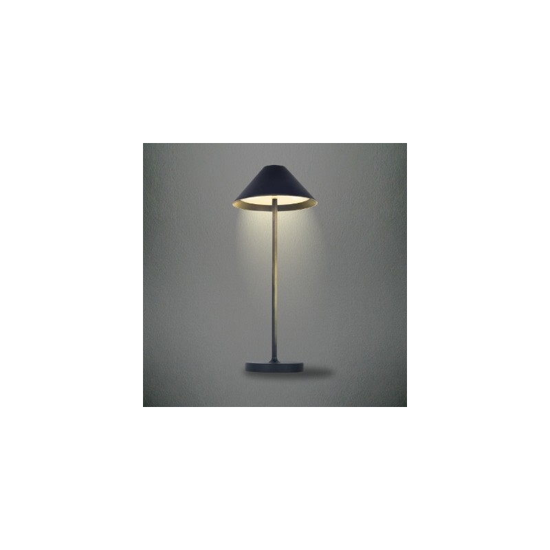 KELU LIBERTY Table Lamp - USB-C Rechargeable IP54 Aluminium 240LM 4000mAh Black — Buy in Cyprus with Fast Delivery