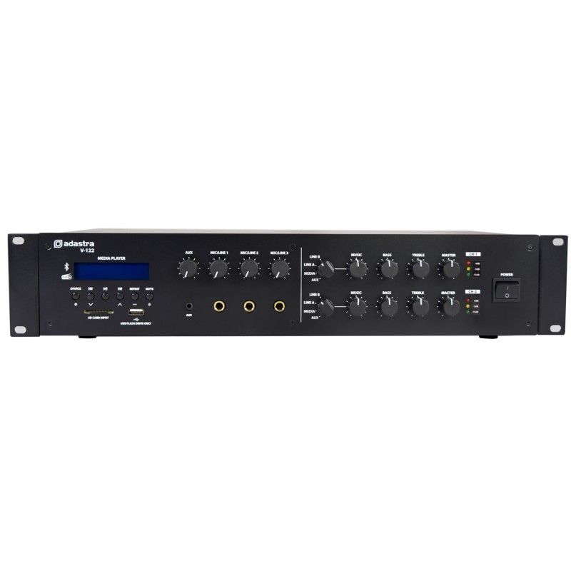Adastra V122 100V Matrix Amplifier 2x120W FM USB BT - 953.251UK - 2x120W FM USB BT — Buy in Cyprus with Fast Delivery