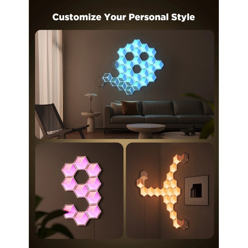 Govee Gaming Wall Glide Hexa Ultra Light Panels - 1pcs (EU) — Buy in Cyprus with Fast Delivery