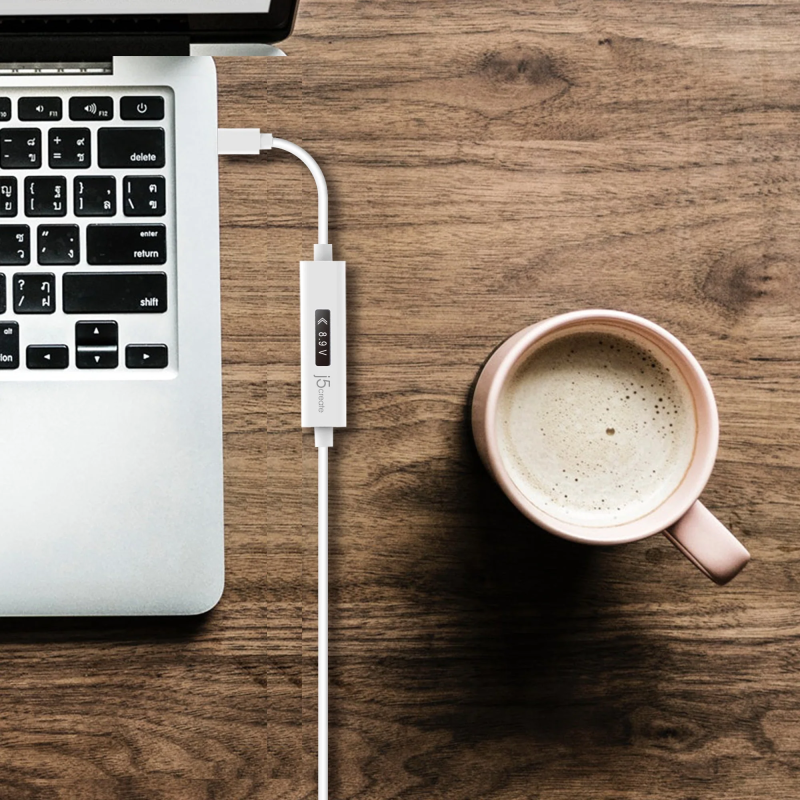 j5create Charging Cable USB-C to USB-C - JUCP14 - with OLED Dynamic Power Meter 100W — Buy in Cyprus with Fast Delivery