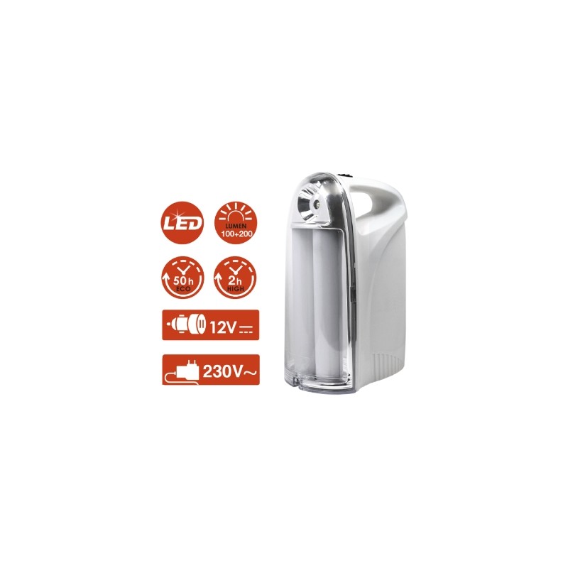 REXER Emergency Lamp - RX4026L - 12W, 24 LED, Recharge & Portable — Buy in Cyprus with Fast Delivery