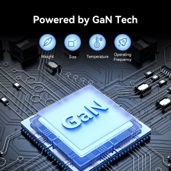 Vention Charger Desktop Station 100W 2xC 2xA+240W Cable Black - FBSBG-UK - 100W 2xC 2xA+240W Cable Black