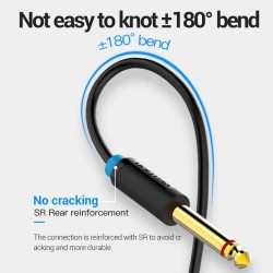 Vention Audio - BACBI - 3.5mm M to 2x6.3mm M Cable 3.0m — Buy in Cyprus with Fast Delivery