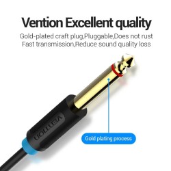 Vention Audio - BACBI - 3.5mm M to 2x6.3mm M Cable 3.0m — Buy in Cyprus with Fast Delivery