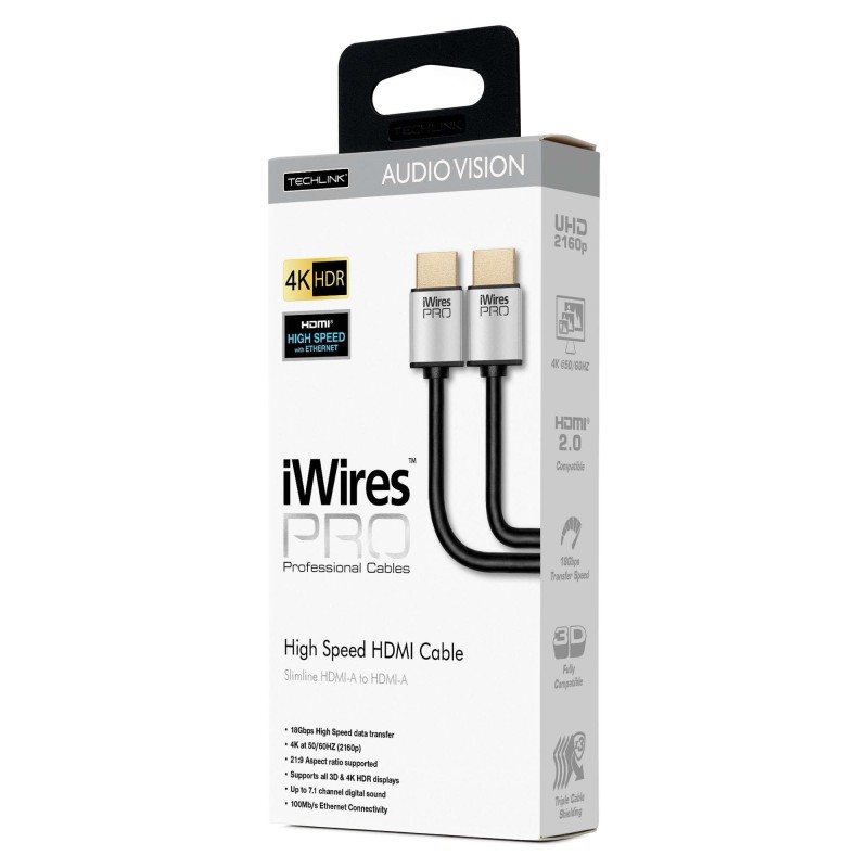 Techlink iWiresPRO HDMI Cable - 711201 - HDMI to HDMI 1.5m — Buy in Cyprus with Fast Delivery