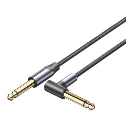 Vention AUDIO - BKEHJ - 6.3mm M-M Braided Cable Right Angle 5.0m — Buy in Cyprus with Fast Delivery
