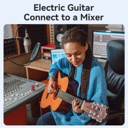 Vention AUDIO - BKEHJ - 6.3mm M-M Braided Cable Right Angle 5.0m — Buy in Cyprus with Fast Delivery