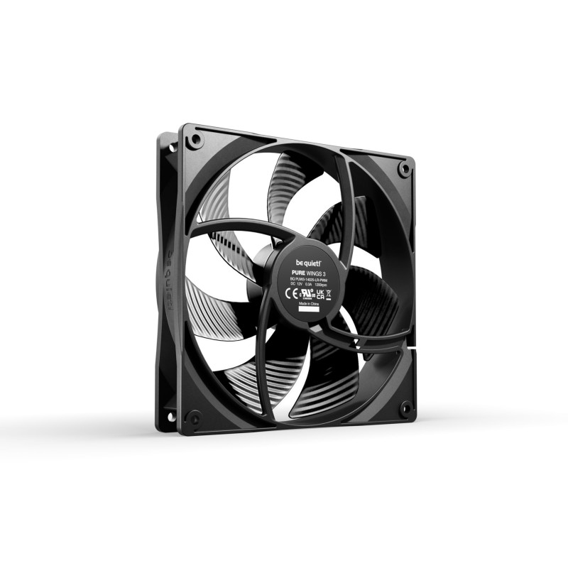 Be Quiet Pure Wings 3 PWM 140mm BL108 - Black Case Fan, 25mm, Sleeve Bearing, 1200 RPM — Buy in Cyprus with Fast Delivery