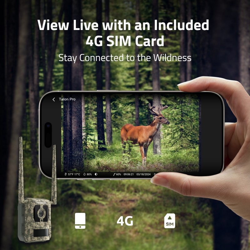 Reolink BP4G Outdoor Battery Camera 4K Wildlife Camovue Talon Series - S130 — Buy in Cyprus with Fast Delivery