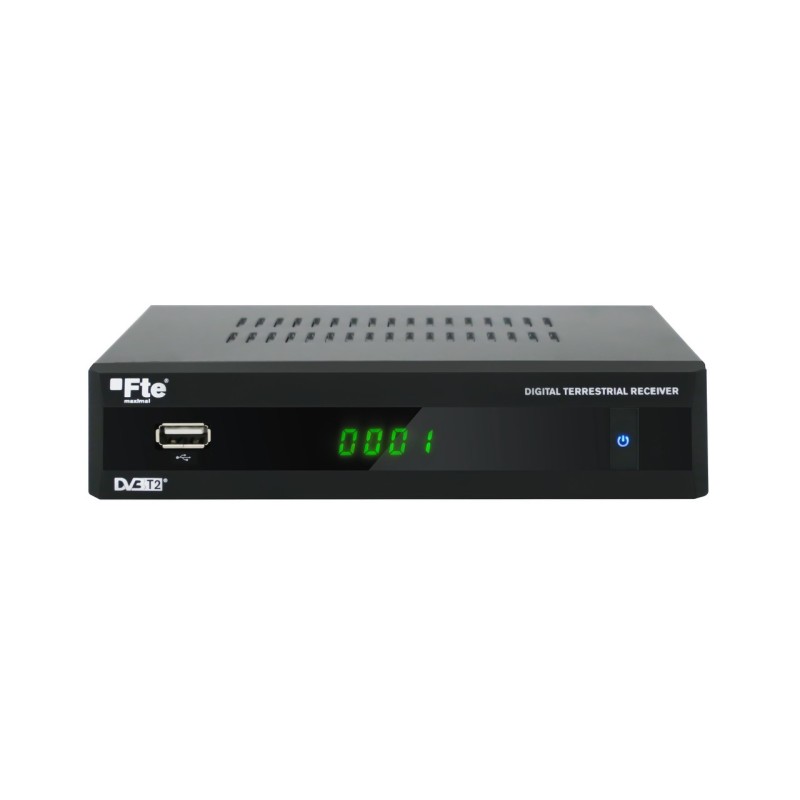FTE DVB-T2 FullHD MPEG4 Receiver with RF Loop - MAXT220HD - DVB-T2 FullHD MPEG4 Receiver with RF Loop