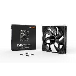 Be Quiet Pure Wings 3 PWM 140mm BL108 - Black Case Fan, 25mm, Sleeve Bearing, 1200 RPM — Buy in Cyprus with Fast Delivery