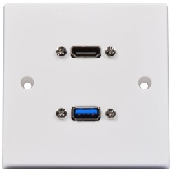 AV:Link Wall Plate - 122.398UK - USB-A HDMI 8K — Buy in Cyprus with Fast Delivery