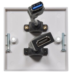 AV:Link Wall Plate - 122.398UK - USB-A HDMI 8K — Buy in Cyprus with Fast Delivery