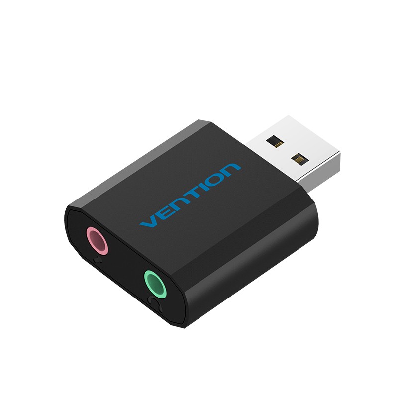 Vention Audio Converter - VAB-S17-B - USB-A to 2x3.5mm Sound Card — Buy in Cyprus with Fast Delivery