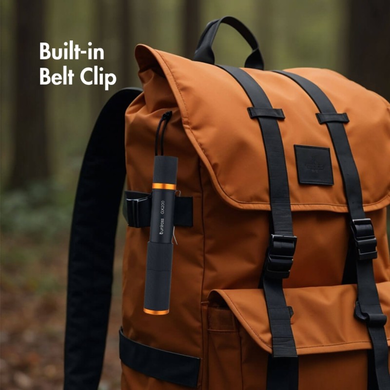 Uniross USB Rechargeable Torch - GX200 - IP44 Waterproof Aluminium 300 lumens 135m Beam — Buy in Cyprus with Fast Delivery