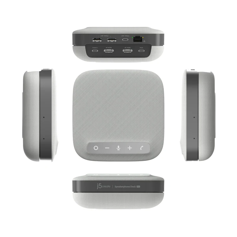 j5create Conference Speakerphone USB-C Dock Pro Dual 4K RJ45 USB PD MST JCDS337 — Buy in Cyprus with Fast Delivery