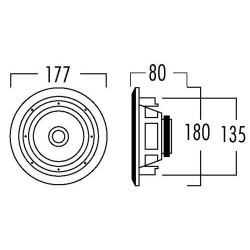 Artsound 6.5'' Waterproof Speakers Round (pair) - MDC64 - 6.5'' Waterproof Speakers Round (pair)