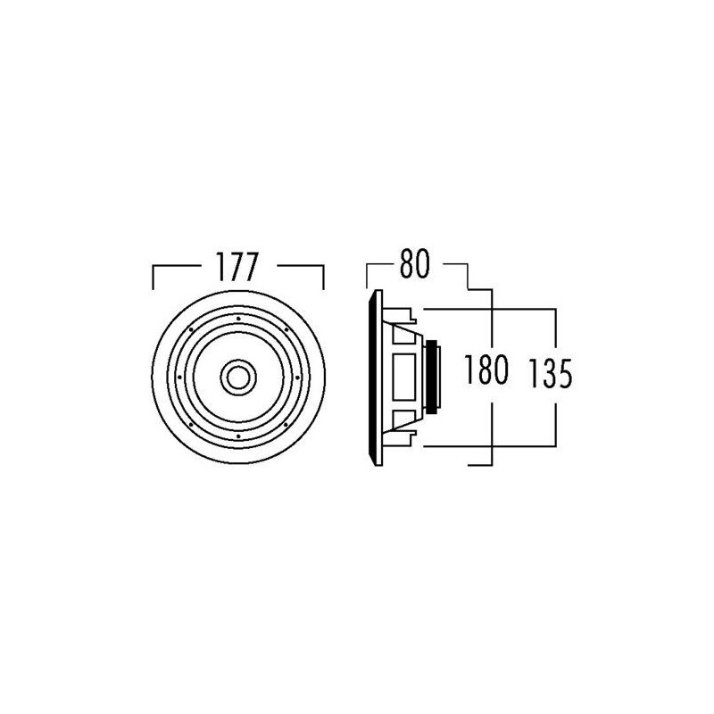 Artsound 6.5'' Waterproof Speakers Round (pair) - MDC64 - 6.5'' Waterproof Speakers Round (pair)